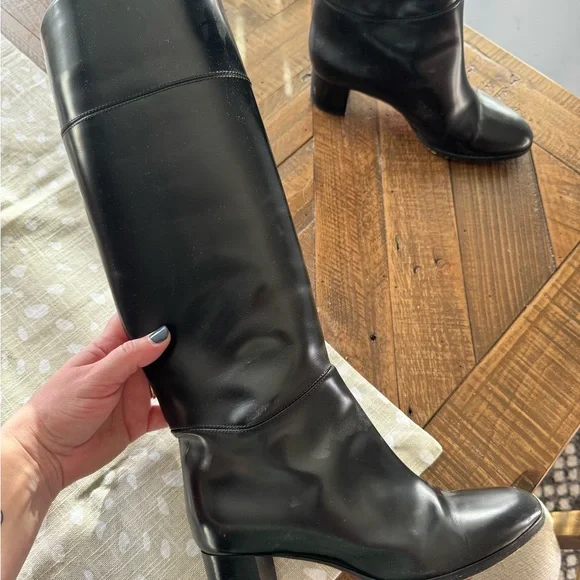 Christian Louboutin Black Over the Knee Boots - Picture 2 of 5